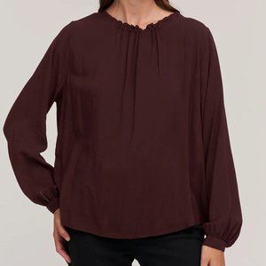 NWT Velvet by Graham & Spencer Ginger Challis Tie Neck Top